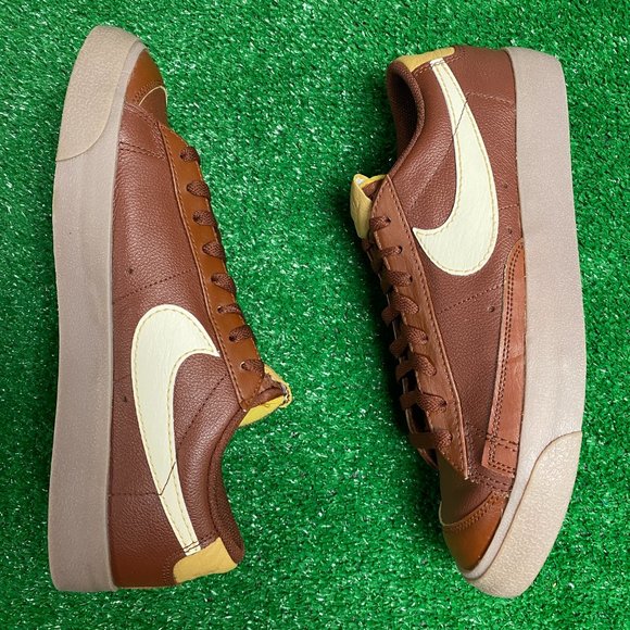 Nike Blazer Low '77 EMB Mens Casual Shoes Brown DQ7670-200 VNDS Size 10 - Picture 3 of 8
